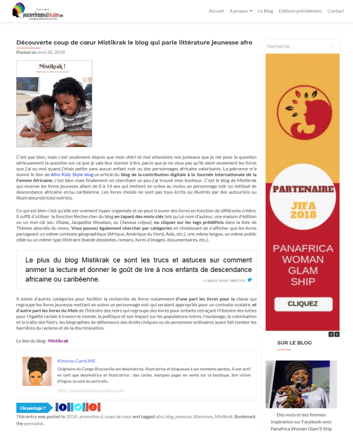 Presse - Journée de la femme africaine (Mistikrak)
